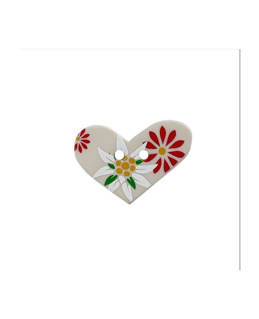 371024 - Heart flower button