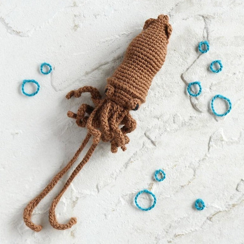 Mini Darwin the Squid Crochet Kit