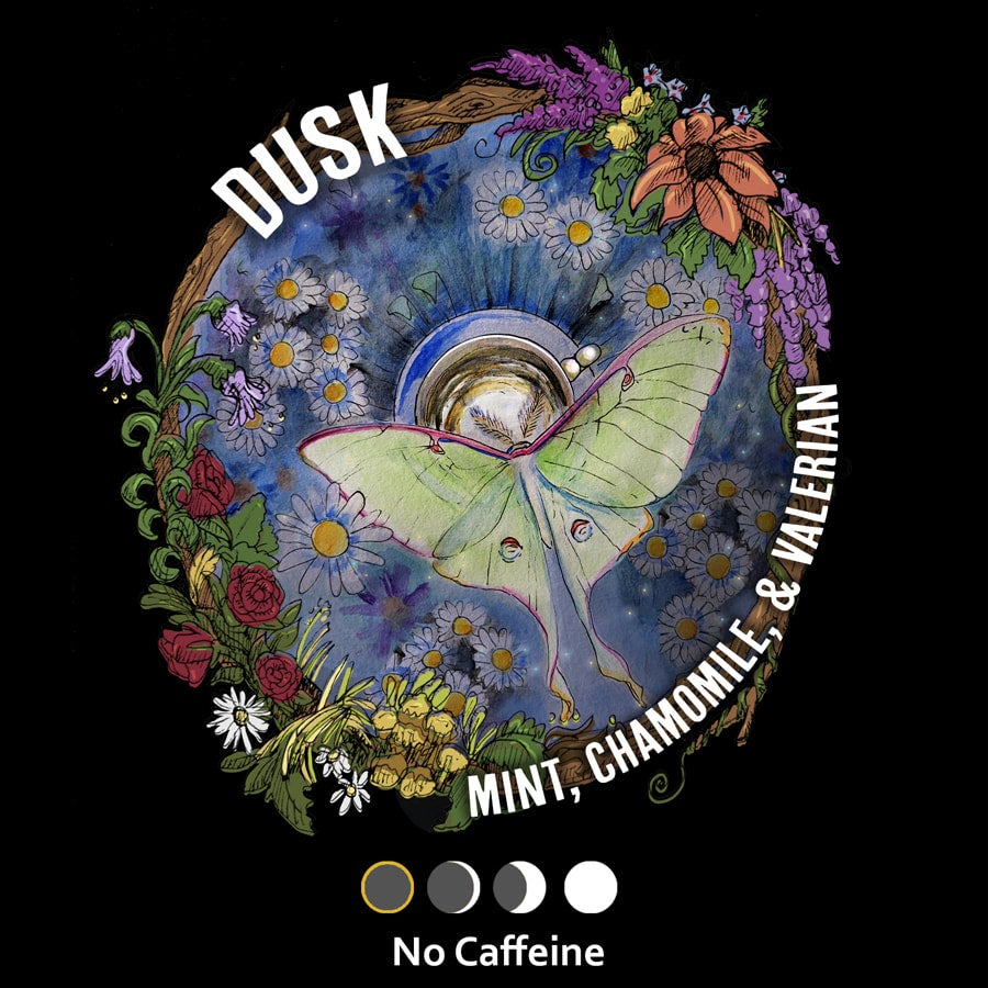 Dusk Herbal Tea by Midnight Teas(e) - Mint, Chamomile & Valerian Herbal