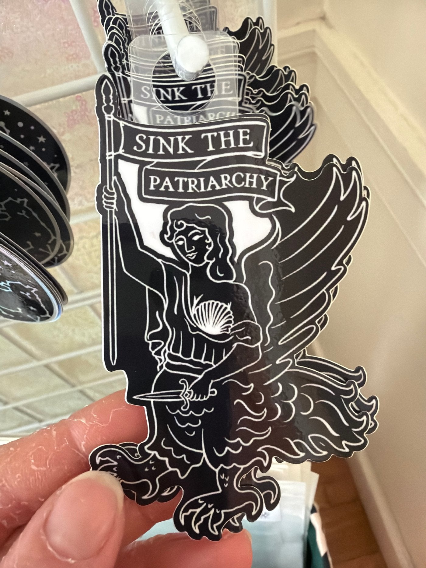 Sink the Patriarchy Sticker by Home Row Handcraft