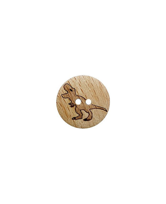 281282 - Wooden children's button with dinosaur