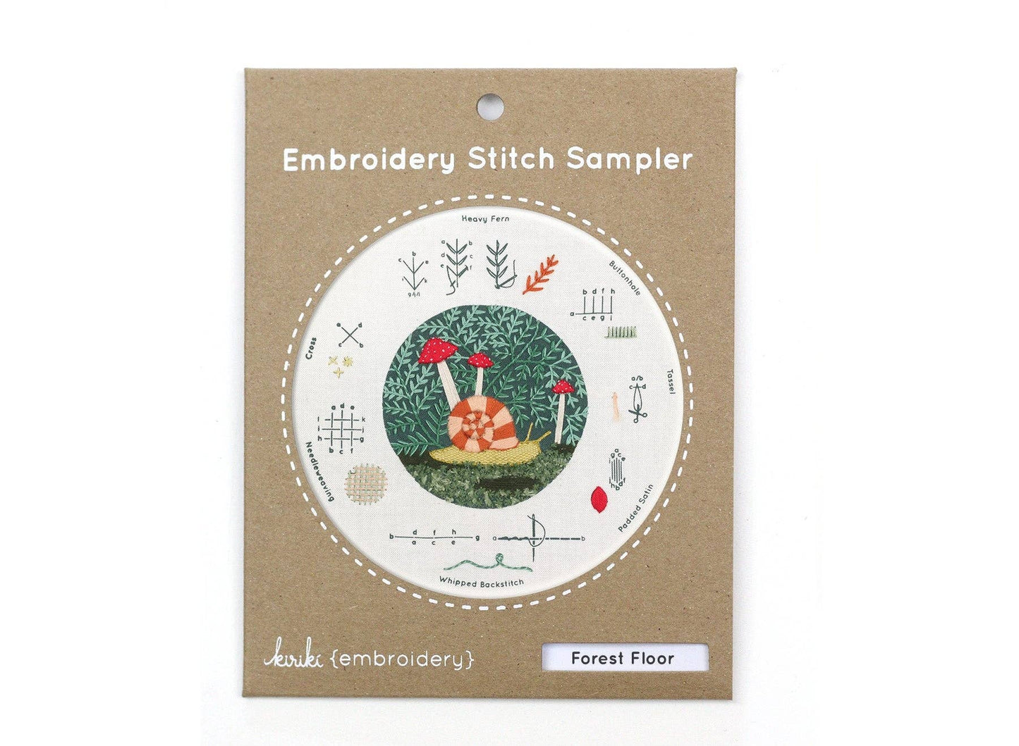 Forest Floor Embroidery Stitch Sampler By Kiriki Press