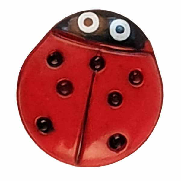 Tiny Ladybug Buttons