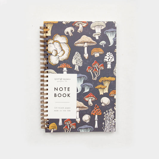 Mushroom & Fungi Spiral Bound Notebook