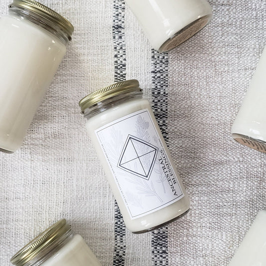 Exclusive Ancestral Blessings Soy Candle: Rosemary + Thyme + Spruce