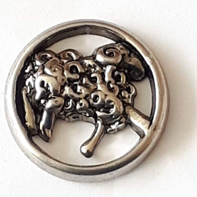 390306 - Metal Sheep Button