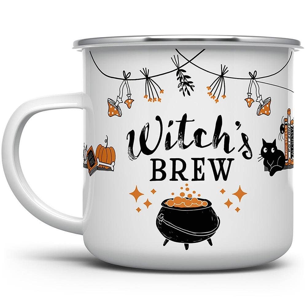 Witch's Brew Camping Enamel Mug 16 oz
