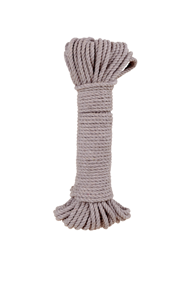 Modern Macramé Cotton Rope Bundles - Light Gray - 5mm