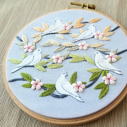 Peaceful Doves Embroidery Kit