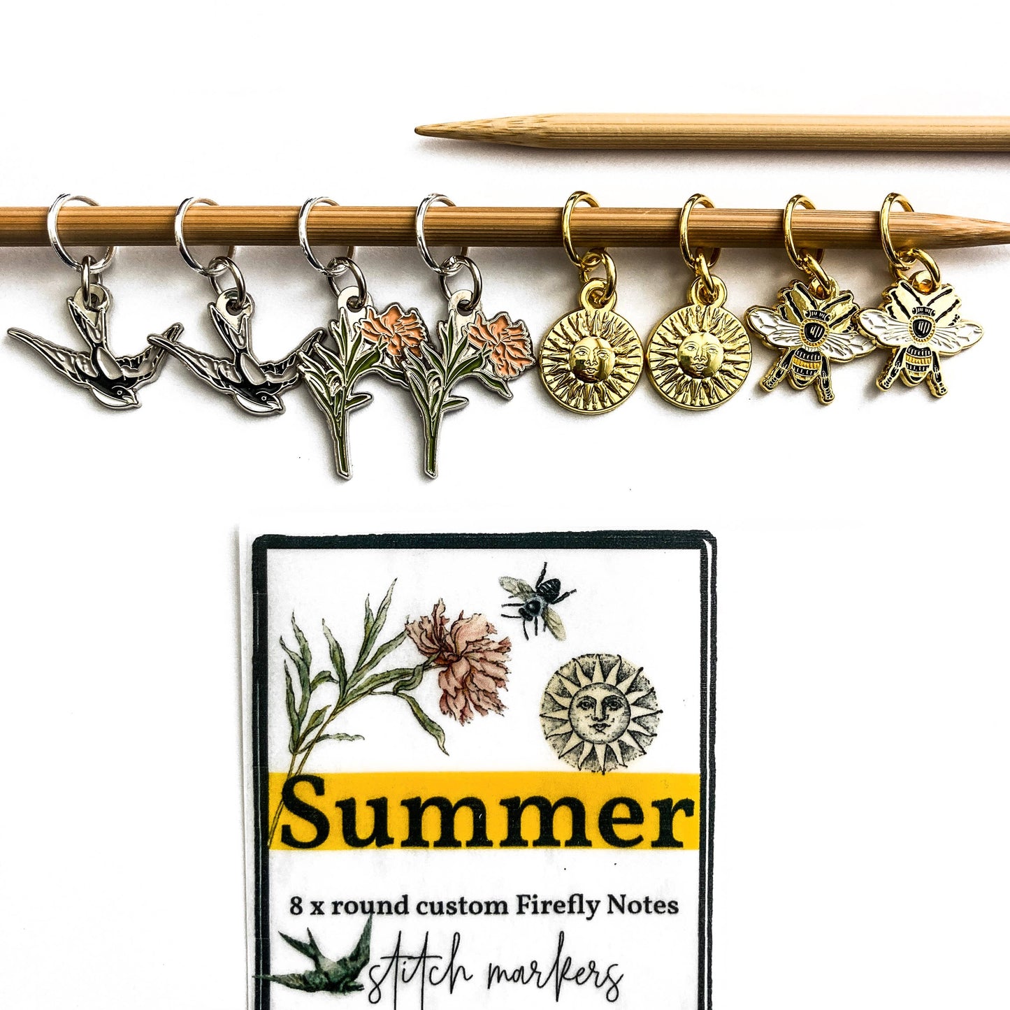 Summer Stitch Marker Set by Firefly Notes