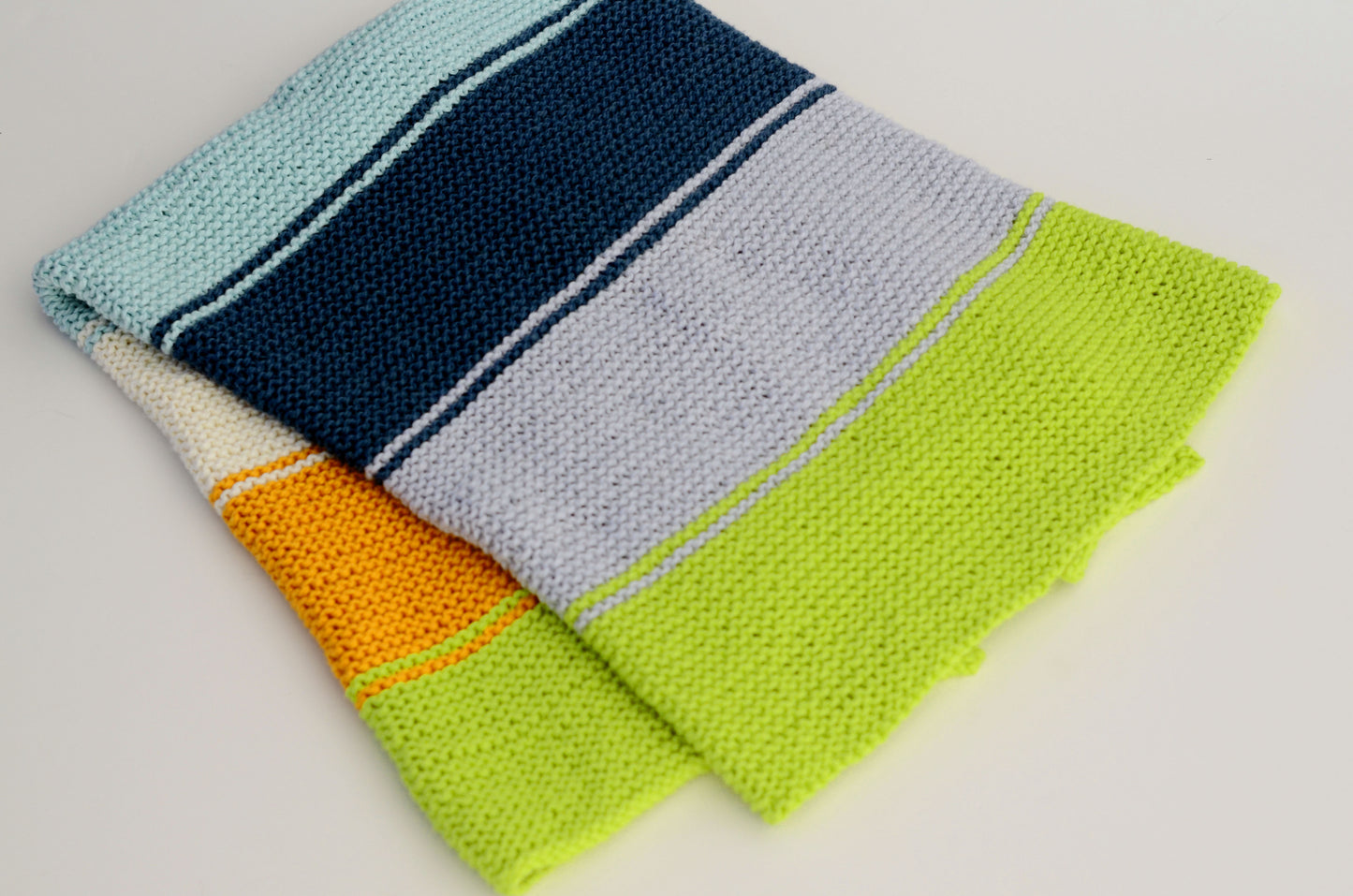 Not Quite Colorblock Blanket - Free Knitting Pattern Digital Download
