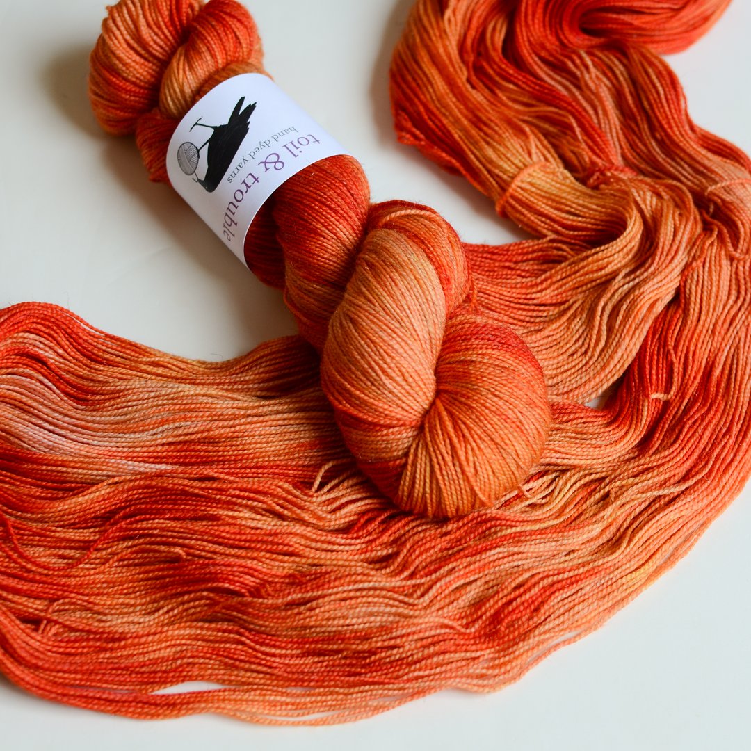 Toil & Trouble Hand Dyed Yarn - Shimmer Sock