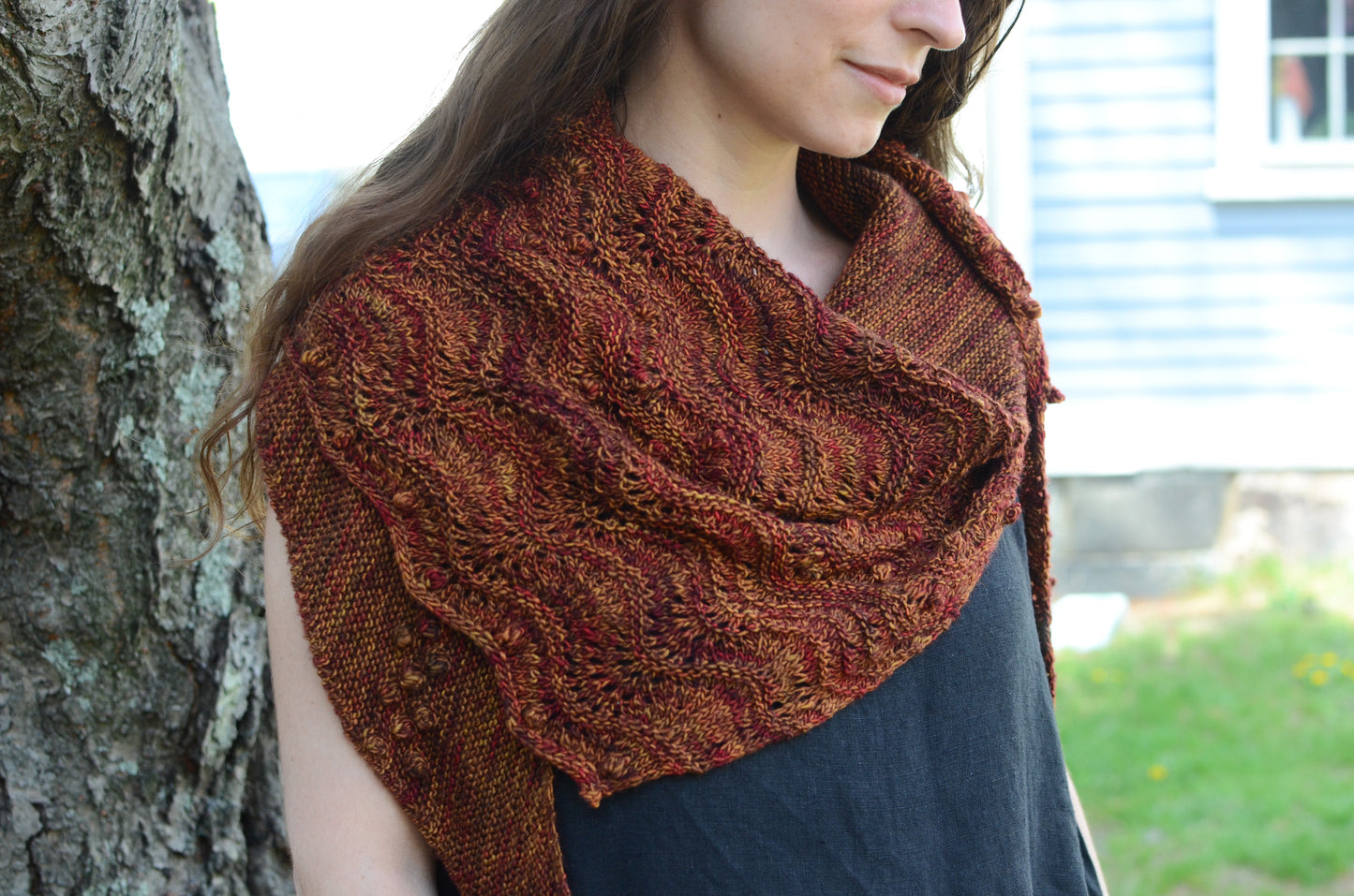 From the Embers - A Beltane Shawl Knitting Pattern - Digital Download