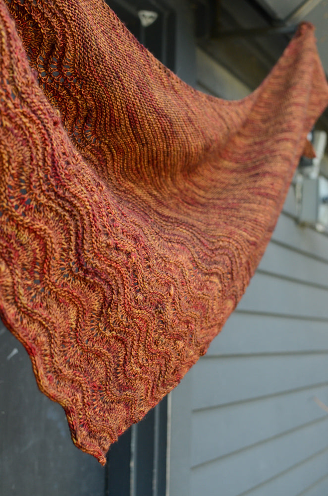 From the Embers - A Beltane Shawl Knitting Pattern - Digital Download