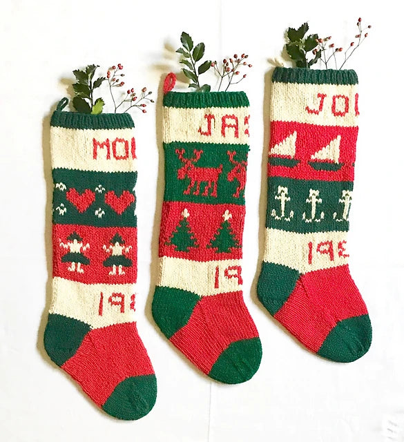 #10 Classic Christmas Stockings by Yankee Knitter Designs