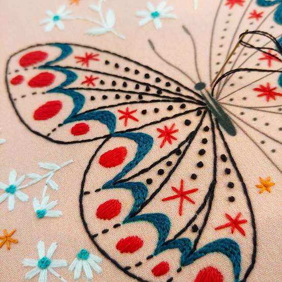 Butterfly - Cozyblue Handmade Embroidery Kit