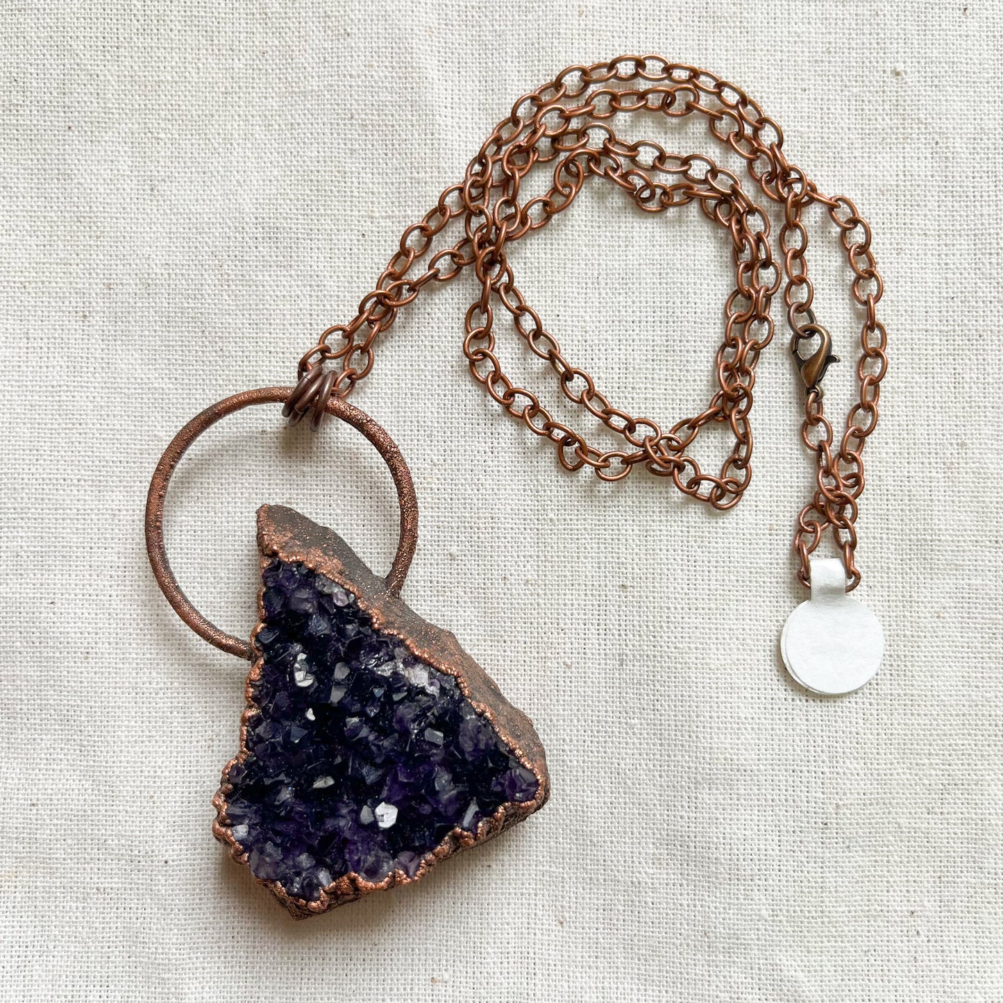 Amethyst Cluster Electroform Necklace by The Cyprus Cabinet