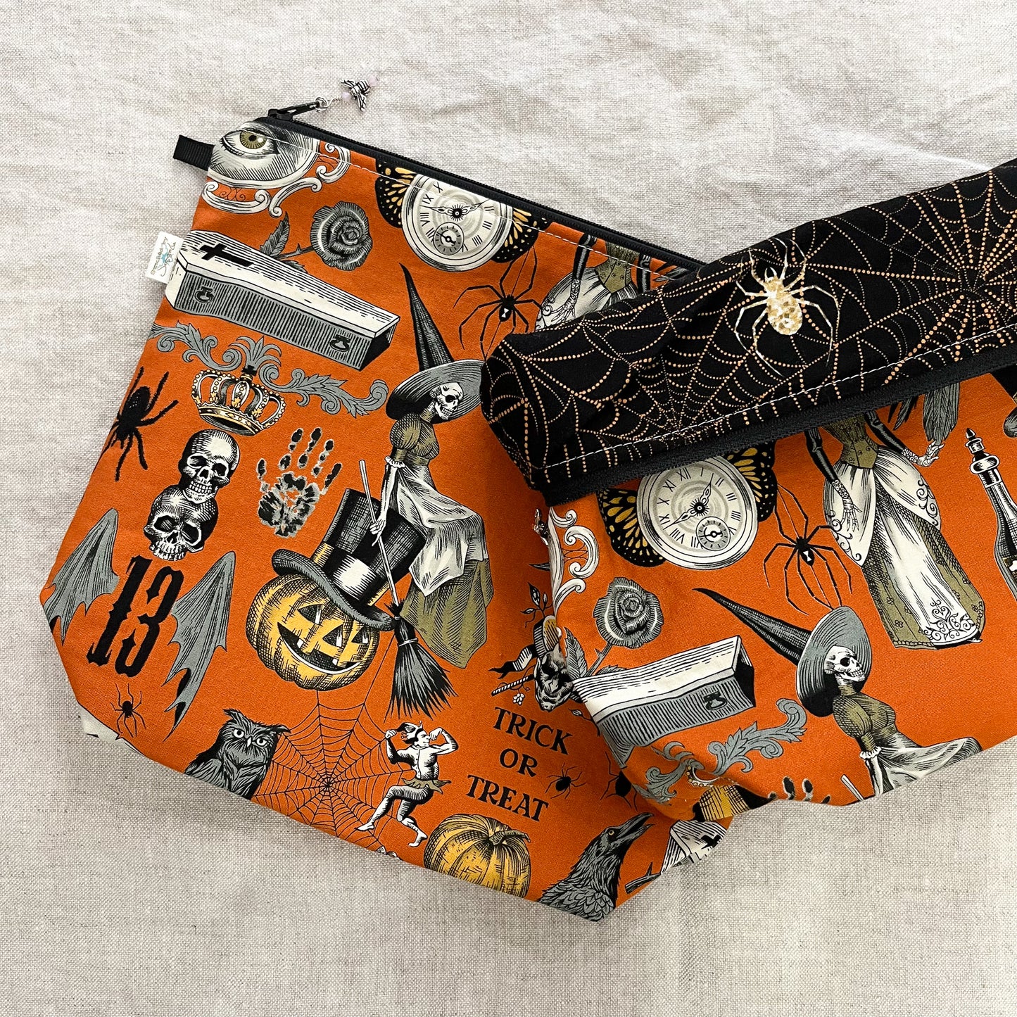 Orange Halloween  Project Bag by JessaLu