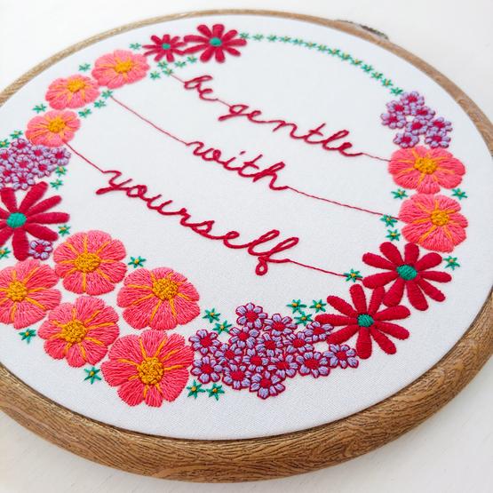 Be Gentle With Yourself - Cozyblue Handmade Embroidery Kit