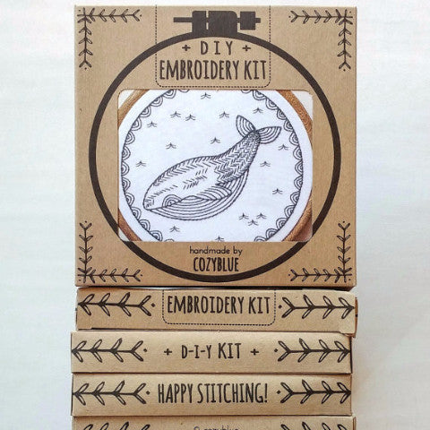Whale of a Time - Cozyblue Handmade Embroidery Kit