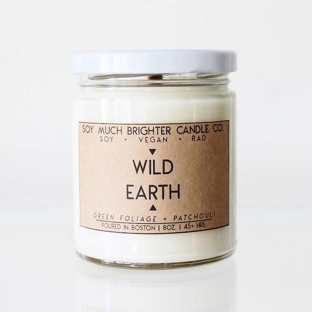 Wild Earth Soy Candle: Green Foliage + Patchouli
