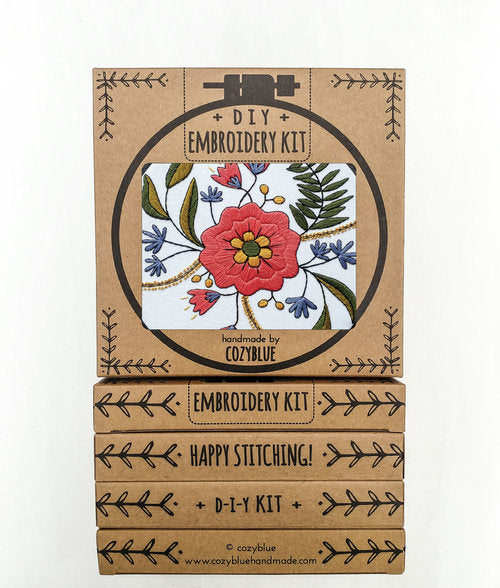 April Flowers - Cozyblue Handmade Embroidery Kit