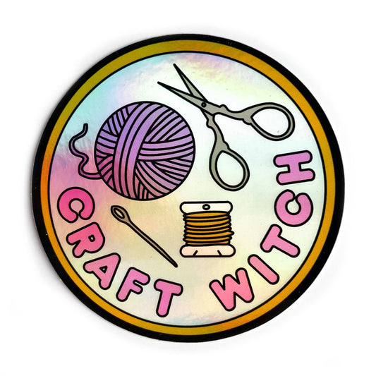 Craft Witch Holographic Sticker