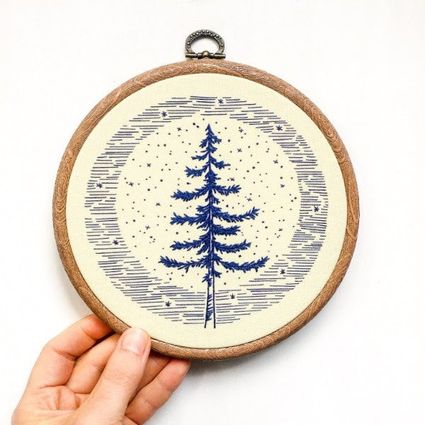Moonlight Pine - Cozyblue Handmade Embroidery Kit